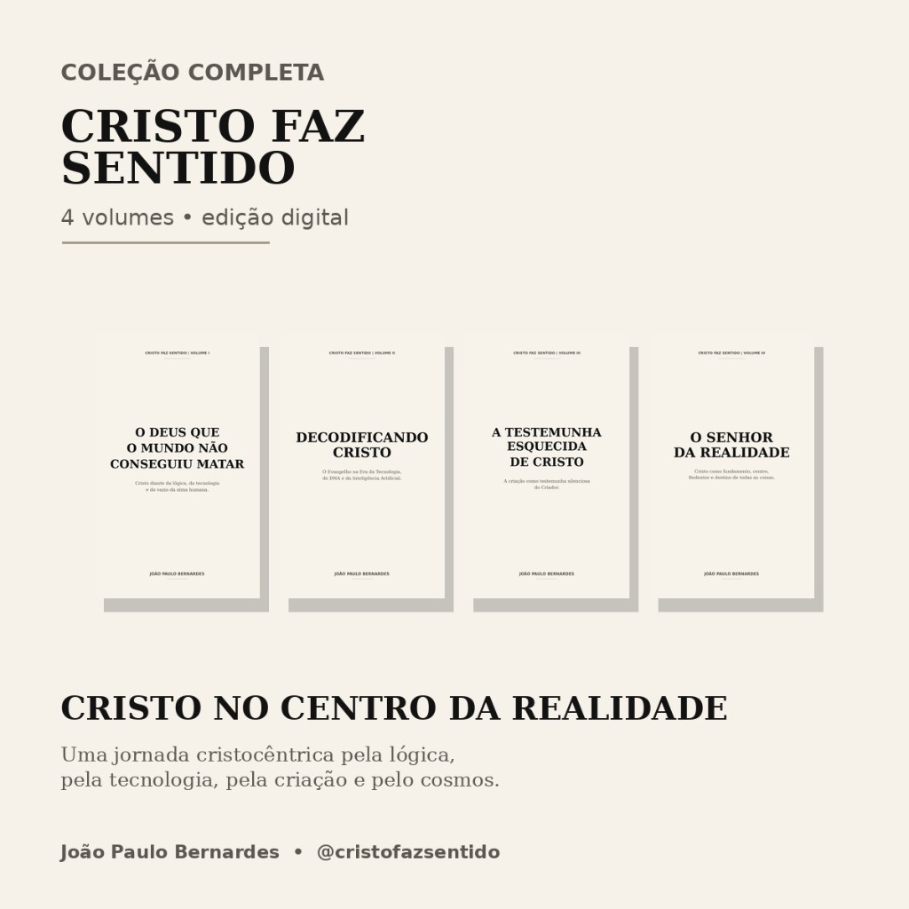 Coleção Cristo Faz Sentido — quatro volumes digitais de João Paulo Bernardes