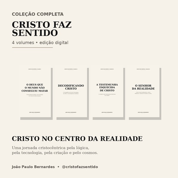 Coleção completa Cristo Faz Sentido — 4 volumes, edição digital gratuita